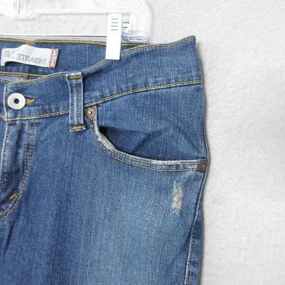 Levis Jeans 13 Slouch Straight Low Rise Y2K Distressed Grunge Edgy 90s Vintage - Picture 3 of 12